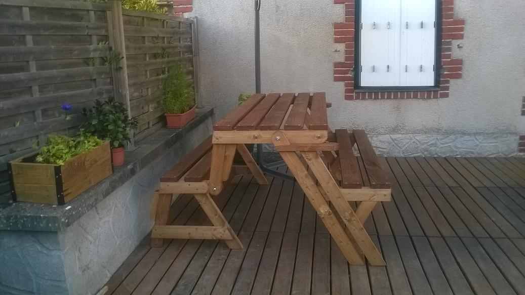 Table-banc de Silvère Table-banc de Silvère